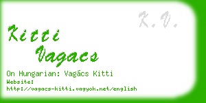 kitti vagacs business card